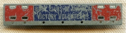 Scarce Boys Clubs of America Victory Volunteers Metal Badge
